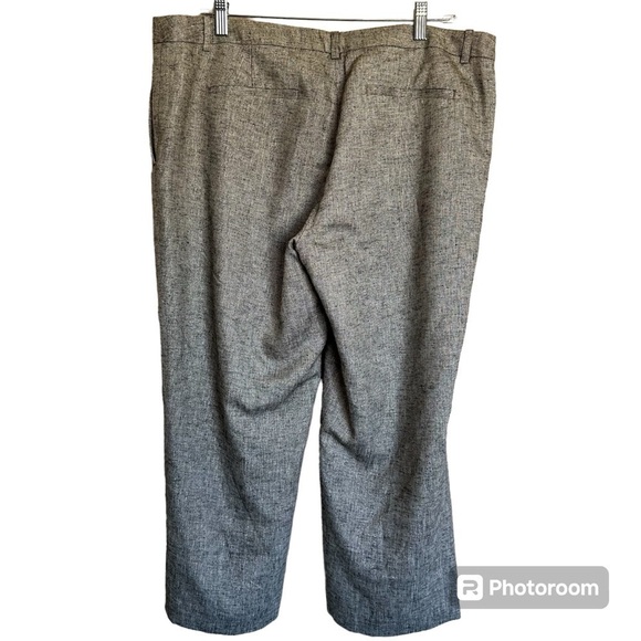 NWOT ANN TAYLOR LOFT Marled Gray Shimmer Lined Blend Crop Pants - Picture 3 of 11